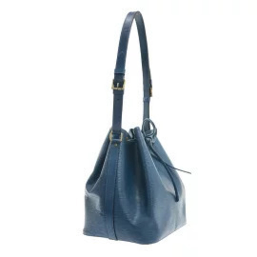 Louis Vuitton Shoulder Bag Toledo Blue Leather LV